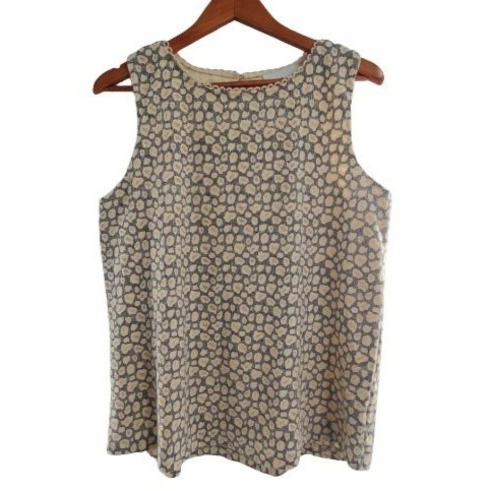 Emelia Women's STYLE TO1798 Sleeveless Lace Blouse Size Large - Picture 3 of 13